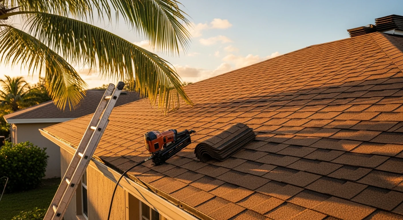 Residential roof installation with quality materials and professional crew